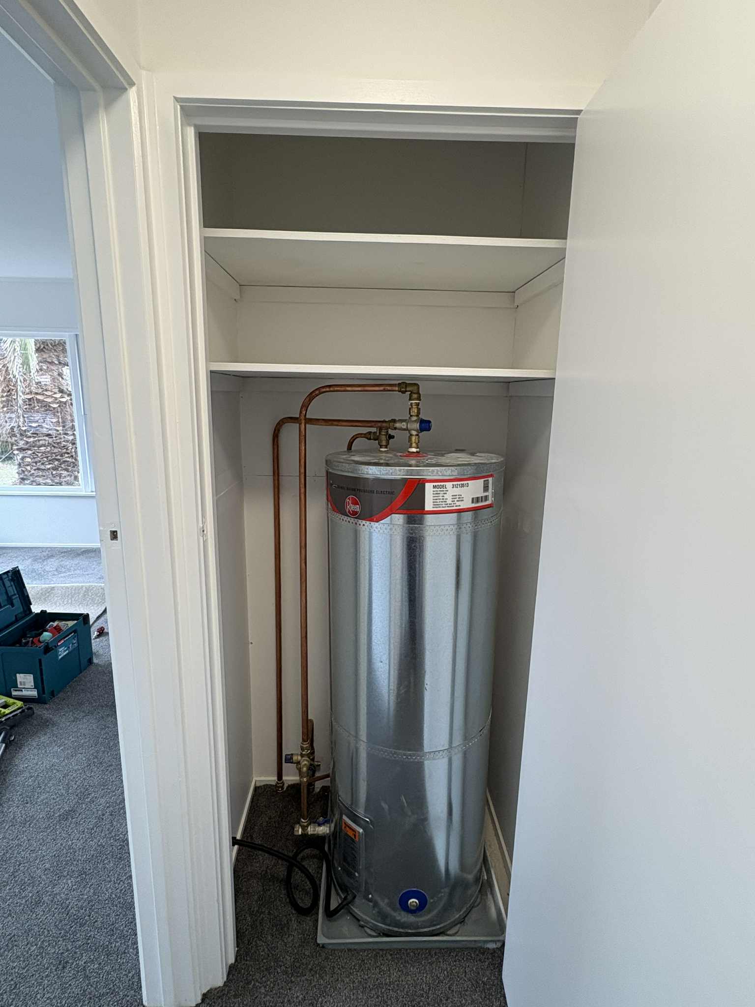 New Hot Water Cylinder Install